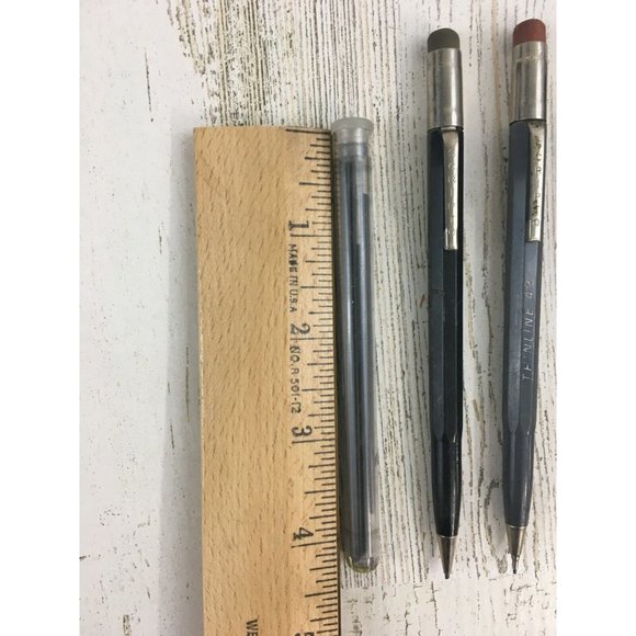 Vintage Lot of 3 Mechanical Pencils Scripto Wearever Long Lead Thinline 49 Twist - Picture 2 of 16